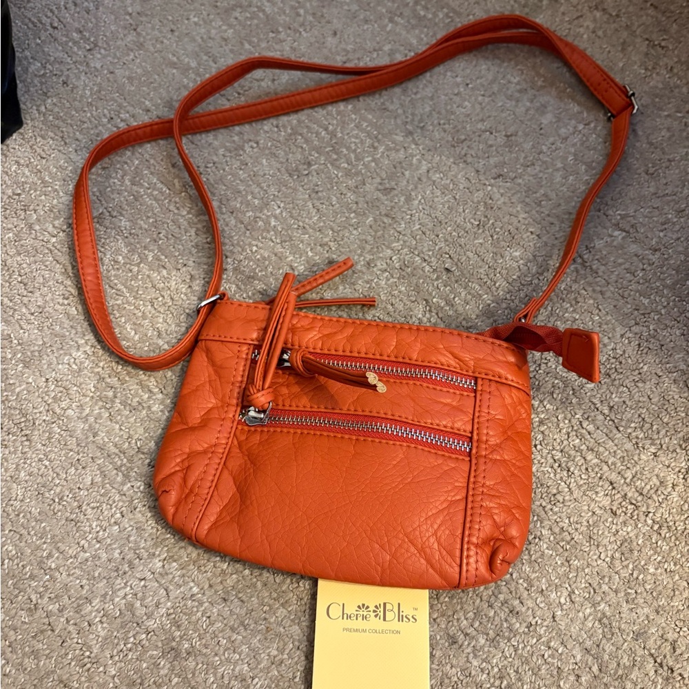 Free with any purchase - Orange Crossbody Bag